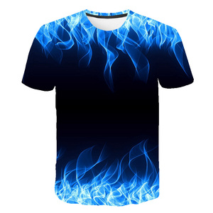 Camisetas de Hombre al por Mayor 2019, Talla Grande, Transpirables, Antibolitas, Estampadas en 3D, Coloridas, Estilo Moto y Motociclista, Manga Corta, Cuello Redondo - Product Image 4