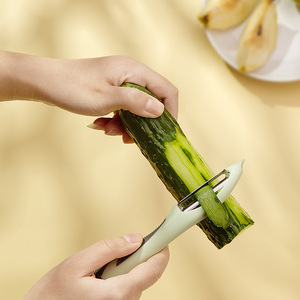 Stainless Steel Peeler 2Pcs Portable Kitchen <b>Fruit</b> Vegetable <b>Cutter</b> With Ergonomic Handle For Easy Peeling - Product Image 3
