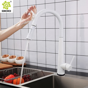 304 in Acciaio Inox di colore bianco Miscelatore Automatico Tirare verso il basso del Sensore di tocco <span class=keywords><strong>cucina</strong></span> lavello <span class=keywords><strong>Rubinetti</strong></span> rubinetto - Product Image 3