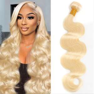Extensions de cheveux bouclés en cheveux vierges brésiliens 613 de 32 pouces, double trame, style bouclé <span class=keywords><strong>blond</strong></span> miel, mèches de cheveux <span class=keywords><strong>BELLE</strong></span>, cheveux humains - Product Image 5