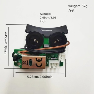 Préampli pour guitare acoustique noir avec micro piézo en acier, égaliseur numérique et double molettes de contrôle pour guitare folk - Product Image 2
