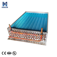 Échangeur de chaleur à ailettes en aluminium et tubes en cuivre à haute efficacité avec condenseur pour application de climatisation centrale et de refroidissement AHU