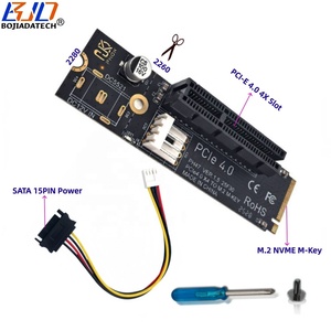 Venta Directa <span class=keywords><strong>de</strong></span> Fábrica: Tarjeta Adaptadora <span class=keywords><strong>de</strong></span> Expansión <span class=keywords><strong>PCI</strong></span>-E 4.0 4X a M.2 NGFF NVME M-Key con Cable <span class=keywords><strong>de</strong></span> Alimentación SATA <span class=keywords><strong>de</strong></span> 15 Pines - Product Image 1