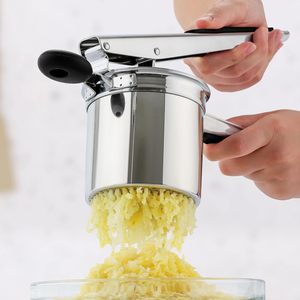 Outils pour fruits et légumes <span class=keywords><strong>Presse</strong></span> à pommes de terre manuelle professionnelle à usage intensif <span class=keywords><strong>Presse</strong></span>-purée à pommes de terre en acier inoxydable 3 en 1 - Product Image 5