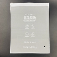 Sacs à glissière en plastique PE givré imprimés par gravure personnalisée Jufeng 2026, jetables, recyclables, pour l'emballage de vêtements et de chaussettes