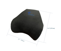 Coussin ergonomique personnalisé en mousse à mémoire de forme triangulaire pour le soutien du cou, appui-tête design, soulagement de la douleur, velours cristal certifié OEKO-TEX