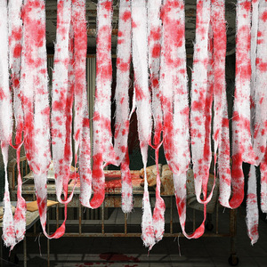 Halloween Decoration Blood Cloth <b>Strip</b> Warning and Isolation Zone Terror Scene Arrangement in 2026 - Product Image 5