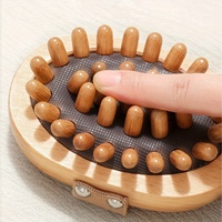 Masseur de cuir chevelu en bois personnalisé pour la maison, modèle ZX2049, ergonomique, portable, pour la relaxation et le massage du corps entier