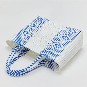 Bolsa Tejida de Plástico Hecha a Mano de Nuevo Diseño, Bolsa de Mercado Tejida a Mano de Plástico - Product Image 4