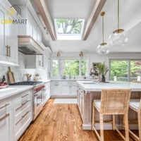 CBMMart Vente en gros et au détail personnalisée en fonction de votre dessin avec des armoires de cuisine en bois cristal chêne rouge cerisier teck