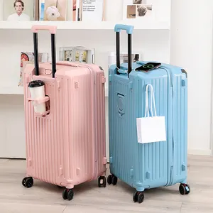 Quality Big Sustainable Suitcases Luggage 3 Pieces Set 4 Wheels Light Baggage Trolley Hard Shell Suit Case With Extra Box