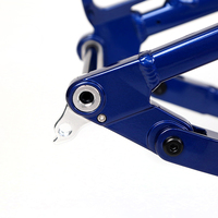 Cadre de suspension complet en alliage d'aluminium, cadre de vélo électrique à double suspension pour moteur bafang, nouveau design 2022