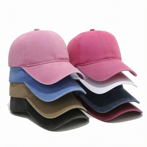 Casquette de baseball unisexe à 6 panneaux, couleur unie, en sergé de coton, ajustement réglable, chapeau décontracté pour adultes, à porter en toutes saisons - Product Image 1