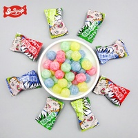 Factory Direct Wholesale Customized Sweet and Sour Fruity Flavored Bulk Hard Candy in Coated Christmas Bag Packaging