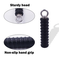 Empuñaduras de mano de fuerza de tríceps para gimnasio, accesorio de máquina de Cable, equipo de Fitness muscular para brazo