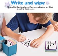 Cartes flash de mathématiques pour l'apprentissage précoce des enfants de 3 à 6 ans, reconnaissance des nombres et compétences en comptage, paquet en carton