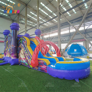 Castillo Inflable Acuático Semi-Cerrado WINSUN con Motivo Fonético, Combinado con Tobogán, Color y Logotipo Personalizables, Libre de Plomo e Ignífugo - Product Image 6