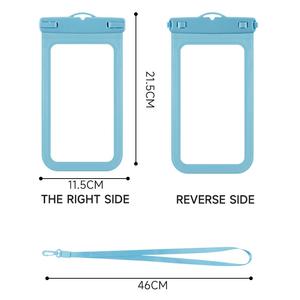 กระเป๋าโทรศัพท์มือถือกันน้ำ Jerlon ปรับแต่งได้ เป็นมิตรกับสิ่งแวดล้อม ผลิตจาก PVC+ABS สายรัดปรับได้ ดีไซน์ทันสมัย ลอยน้ำได้ ใช้ได้กับโทรศัพท์หลายยี่ห้อ - Product Image 6