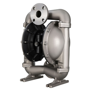 Pompe à double diaphragme en acier inoxydable, auto-amorçante, pneumatique, personnalisable, OEM, pour eaux usées et eau propre - Product Image 3