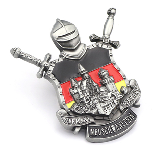 Imán de nevera de Metal 3D para viaje, imán de nevera para viaje de <span class=keywords><strong>Alemania</strong></span>, diseño personalizado, muestra gratis - Product Image 5