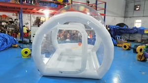 Özel boyutlu PVC yetişkin şişme balon çadır Rentable şeffaf kubbe kar küresi tasarım şişme şato şişme balon çadır - Product Image 6