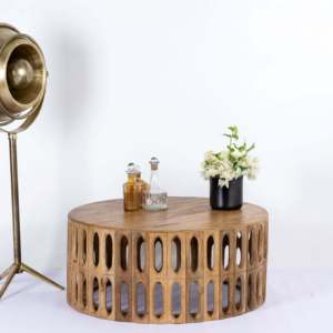 Premium Extendable Mango Wood <b>Coffee</b> <b>Table</b> Featuring a Luxurious Natural <b>White</b> Marble Top for Contemporary Living Room - Product Image 1