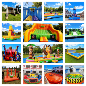 <span class=keywords><strong>Cube</strong></span> gonflable géant d'obstacles Anxin Factory, durable, vert, blanc, rouge, bleu, équipement de jeu sportif pour adultes en plein air - Product Image 4