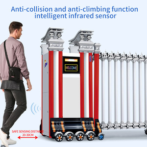 Tùy chỉnh hợp kim nhôm có thể thu vào gấp cổng điện có thể thu vào cổng an toàn có thể thu vào Cổng An Ninh - Product Image 2