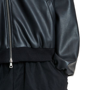 Мужская кожаная толстовка с капюшоном - Product Image 4