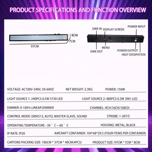 Équipement d'éclairage de scène LED Pixel professionnel 666 pièces DMX512 pour <span class=keywords><strong>DJ</strong></span> Disco Mariage <span class=keywords><strong>Service</strong></span> OEM - Product Image 3