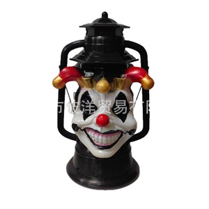 Halloween Clown Lantern Prop With Voice Activation Portable Skull Decoration For Party Atmosphere - Product Image 5