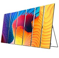 Affichage LED sans fil intelligent intérieur Poster Stand Board Poster Led Display P1.86 P2 P2.5 P3 LED Poster Display Screen Écran LED