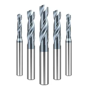 Tungsten Carbide Drill Bits DIN Standard 3XD Series Milling Shank For CNC Machine
