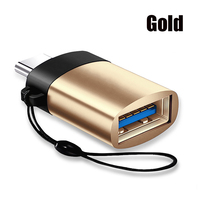 Adaptador Portátil Mini OTG Tipo C 3.1 Macho a USB 3.0 Hembra 5Gbps Plug and Play, Carcasa de Aleación de Zinc, Nuevo, para Laptop