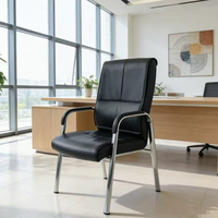 Chaise de bureau en cuir PU de haute qualité, chaise pour formation, visiteurs, conférences et réunions