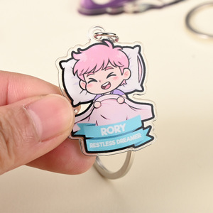 Zheng Han Acrylic <b>Anime</b> <b>Keychain</b> Custom Size Minimalist Style For Cross Border Trade - Product Image 3