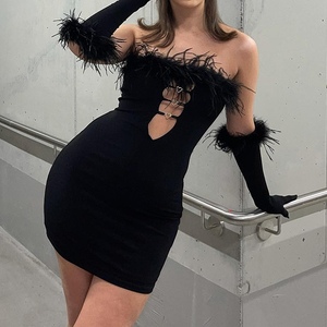 ชุดเดรสเซ็กซี่ของผู้หญิงแขนยาวแบบโปร่ง - Product Image 1