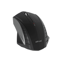 Ratón Óptico Inalámbrico AIKUN 2.4G de Gran Tamaño para Oficina, 2 Pilas AAA, 3 Botones, 800/1200/1600DPI, Dongle USB y Ranura, Plug and Play