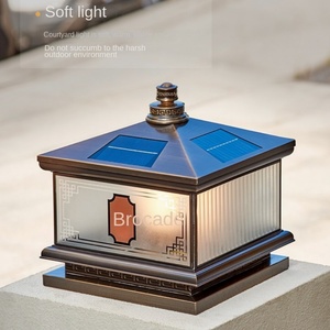 Luz de Pilar Sensor de movimiento solar E27 IP65 LED eléctrico impermeable para exteriores 3000K 110V-240V para patios de entradas de edificios - Product Image 5