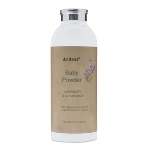 Poudre pour bébé sous marque privée, sûre et douce, à base d'amidon de maïs, pour la chaleur estivale des bébés, avec aloès et vitamine E, pour fabricants. - Product Image 2