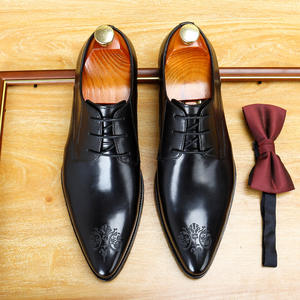 Chaussures en cuir pour homme de haute qualité, fabriquées à la main, de style Oxford, pour les affaires, les mariages, imperméables, avec lacets en cuir - Product Image 6