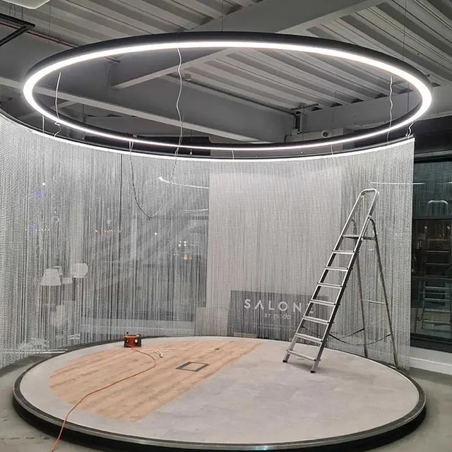 Dimmable Ceiling Circular Light Big Size LED Aluminum Light Fixtures for Shopping Mall
