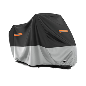 Favoto All-Season Cubierta de motocicleta al aire libre Impermeable Protección solar Agujeros de bloqueo A prueba de viento A prueba de polvo Ajuste universal para cubierta - Product Image 1