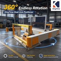 Positionneur de soudage 200 kg, table rotative motorisée robuste avec mandrin pour tuyaux, réservoirs, ateliers industriels