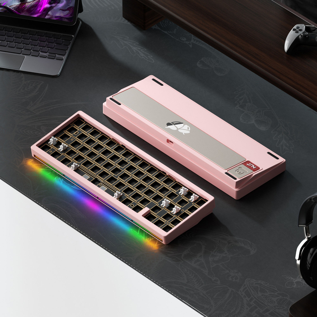 WEIKAV NUT65 Keyboard Kit 65% Tri Mode Aluminum Gasket Mount Hot Swap VIA RGB Custom Mechanical Barebone Kit
