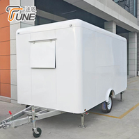 Remolque de Comida Móvil Compacto, Totalmente Equipado, de un Solo Eje, para Eventos al Aire Libre, Playa, Resort, Cafetería, Venta Ambulante