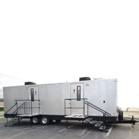 Remorque WC et Douche Mobile Préfabriquée Portable pour Location Extérieure à Vendre