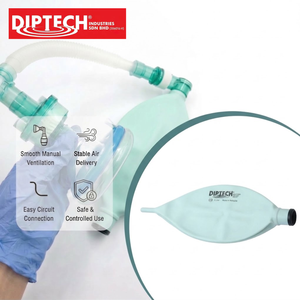 Bolsa de Respiración Desechable de Caucho Natural Azul de 3 Litros, Tamaño Adulto, 2 Pliegues, Superficie Lisa, Conexión de 22 mm, OEM - Product Image 5