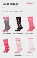 Chaussettes de compression en coton personnalisées pour infirmières, respirantes, extensibles, hauteur genou, tendance, pour femmes, usage quotidien
