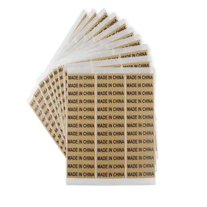 Çin fabrika özel kare Kraft kağıt etiketleri için parlak UV yapışkan Kraft kağıdı çıkartmalar hediye kutusu